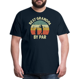 Best Grandpa By Par Men's Premium T-Shirt - deep navy
