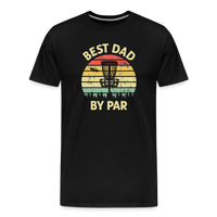 Best Dad By Par Disc Golf Men's Premium T-Shirt - black