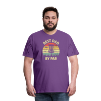 Best Dad By Par Disc Golf Men's Premium T-Shirt - purple