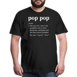 Pop Pop Definition Men's Premium T-Shirt - black