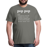 Pop Pop Definition Men's Premium T-Shirt - asphalt gray