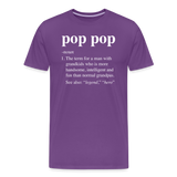 Pop Pop Definition Men's Premium T-Shirt - purple