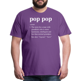 Pop Pop Definition Men's Premium T-Shirt - purple