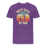 Best Dady By Par Men's Premium T-Shirt - purple