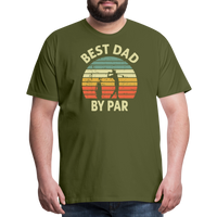 Best Dad By Par Men's Premium T-Shirt - olive green