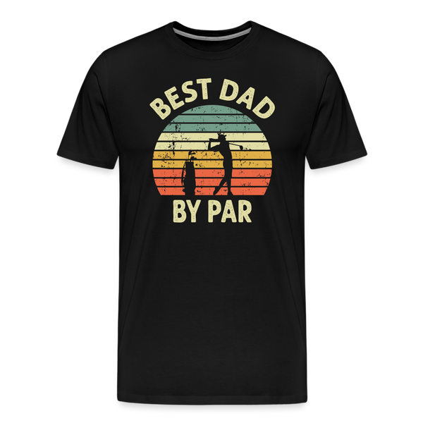 Best Dad By Par Men's Premium T-Shirt - black
