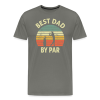 Best Dad By Par Men's Premium T-Shirt - asphalt gray