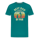 Best Dad By Par Men's Premium T-Shirt - teal