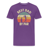 Best Dad By Par Men's Premium T-Shirt - purple