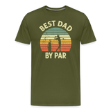 Best Dad By Par Men's Premium T-Shirt - olive green