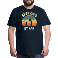 Best Dad By Par Men's Premium T-Shirt - deep navy