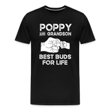 Poppy and Grandson Best Buds for Life Men's Premium T-Shirt - black