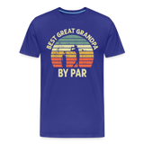 Best Great Grandpa By Par Men's Premium T-Shirt - royal blue