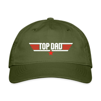 Top Dad Organic Baseball Cap - olive green