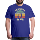 Best Papa By Par Men's Premium T-Shirt - royal blue