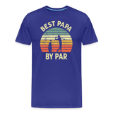 Best Papa By Par Men's Premium T-Shirt - royal blue