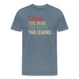 Zayda the Man the Myth the Legend Men's Premium T-Shirt - steel blue