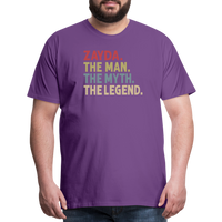 Zayda the Man the Myth the Legend Men's Premium T-Shirt - purple