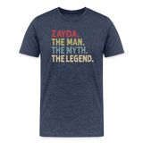 Zayda the Man the Myth the Legend Men's Premium T-Shirt - heather blue