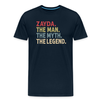 Zayda the Man the Myth the Legend Men's Premium T-Shirt - deep navy