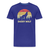 Daddy Wolf Men's Premium T-Shirt - royal blue