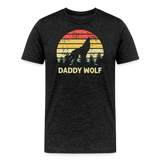 Daddy Wolf Men's Premium T-Shirt - charcoal grey