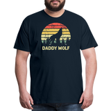 Daddy Wolf Men's Premium T-Shirt - deep navy