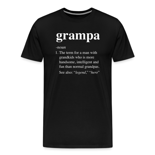 Grampa Definition Men's Premium T-Shirt - black