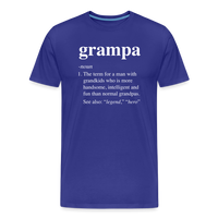 Grampa Definition Men's Premium T-Shirt - royal blue