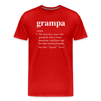 Grampa Definition Men's Premium T-Shirt - red