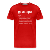 Grampa Definition Men's Premium T-Shirt - red