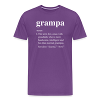 Grampa Definition Men's Premium T-Shirt - purple