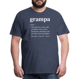 Grampa Definition Men's Premium T-Shirt - heather blue