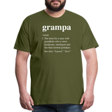 Grampa Definition Men's Premium T-Shirt - olive green