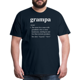 Grampa Definition Men's Premium T-Shirt - deep navy