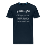 Grampa Definition Men's Premium T-Shirt - deep navy