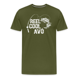 Reel Cool Avo Men's Premium T-Shirt - olive green