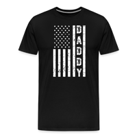 Daddy American Flag Men's Premium T-Shirt - black