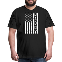 Daddy American Flag Men's Premium T-Shirt - black