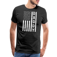 Daddy American Flag Men's Premium T-Shirt - black