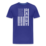 Daddy American Flag Men's Premium T-Shirt - royal blue