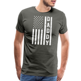 Daddy American Flag Men's Premium T-Shirt - asphalt gray