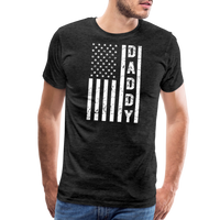 Daddy American Flag Men's Premium T-Shirt - charcoal grey