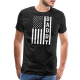 Daddy American Flag Men's Premium T-Shirt - charcoal grey