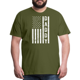 Daddy American Flag Men's Premium T-Shirt - olive green