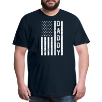 Daddy American Flag Men's Premium T-Shirt - deep navy