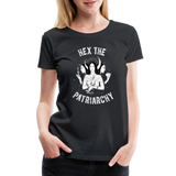 Hex the Patriarchy Triple Moon Goddess Hecate Women’s Premium T-Shirt - black