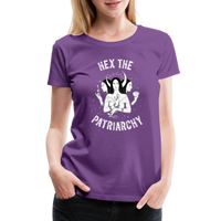 Hex the Patriarchy Triple Moon Goddess Hecate Women’s Premium T-Shirt - purple