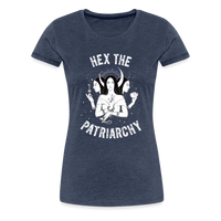 Hex the Patriarchy Triple Moon Goddess Hecate Women’s Premium T-Shirt - heather blue