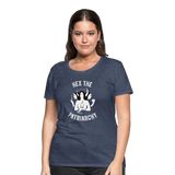 Hex the Patriarchy Triple Moon Goddess Hecate Women’s Premium T-Shirt - heather blue